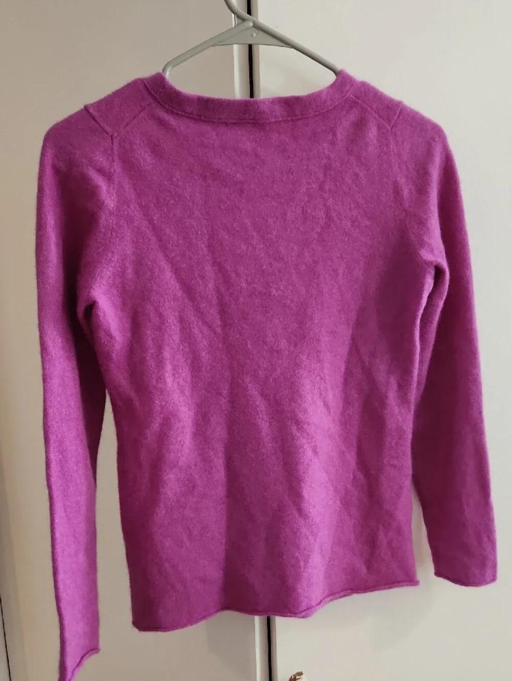J.Crew Divina 100% Cashmere Sweater - Magenta Sz M